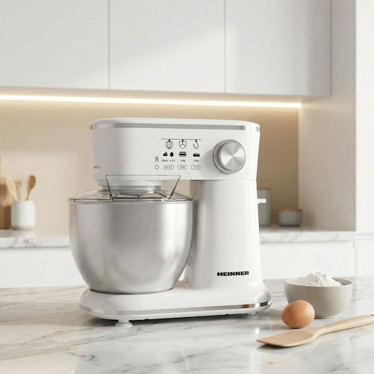 Heinner Stand Mixer 1000W with Stainless Mixing Bowl 5lt