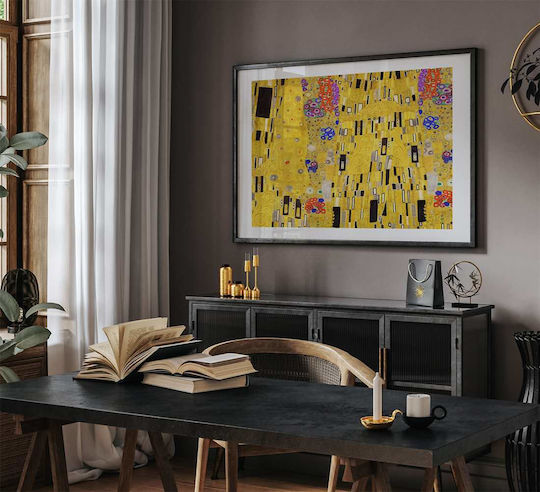 Poster Gustav Klimt Kiss Details Art148 40cm X 50cm White Wooden Frame