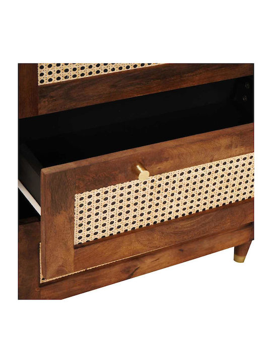 Cabinet Storage Solid Wood with 3 Drawers L60xW33xH75cm