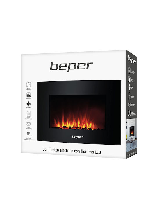 Beper Wandmontiertes Elektrisches Kamin 1750W 72,5x60cm