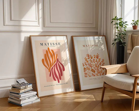 Poster Matisse Cut-Outs Art070 40cm X 50cm Premium Black Wooden Frame