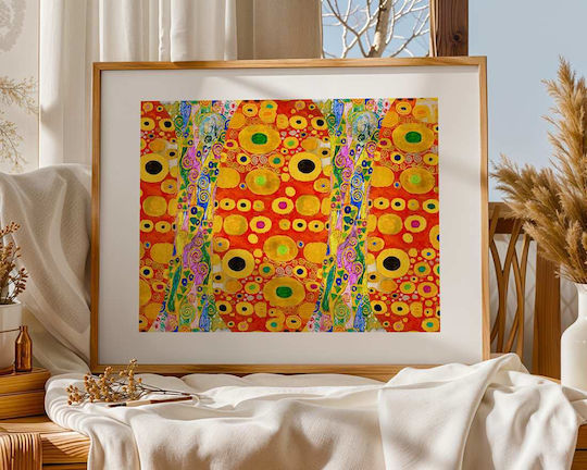 Poster Gustav Klimt Hope Details Art150 40cm X 50cm Λευκή Ξύλινη Κορνίζα-56085pd156672f55310