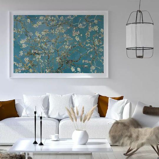 Poster Van Gogh Almond Blossom Art104 40cm X 50cm Premium Μαύρο Ξύλινο Κάδρο-56096pd156664f55323