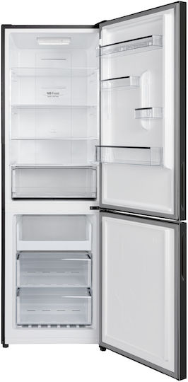 Arielli Arielli Kühlschrank mit Gefrierfach 322lt Total NoFrost Υ185.5xΠ59.5xΒ63.5cm Schwarz