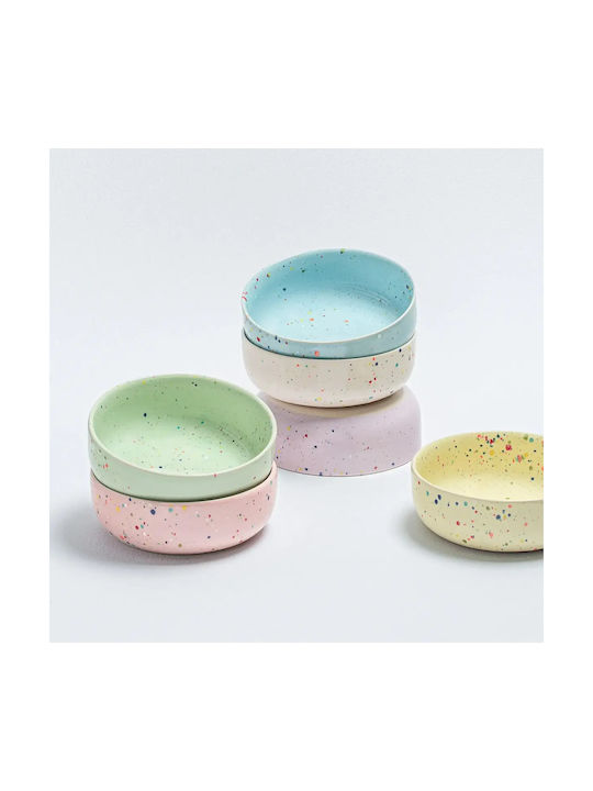 Egg Back Home Round Ceramic Green Serving Bowl with Diameter 19cm
