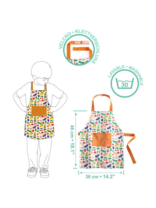 Djeco Șorț de bucătărie pentru copii multicolor 36x46cm