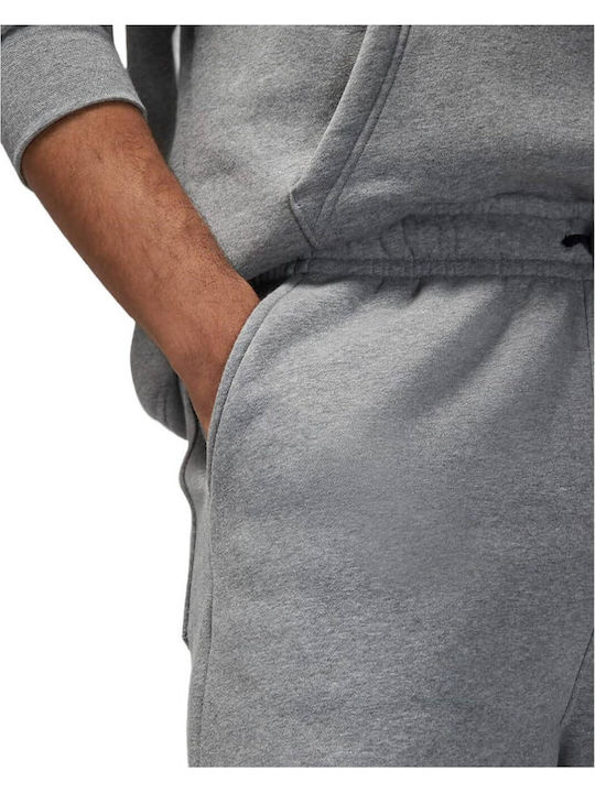 Brooklyn Fleece Αθλητική Ανδρική Βερμούδα Γκρι
