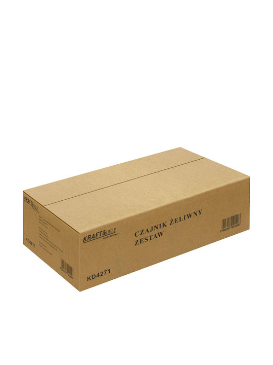 Kraft & Dele Ceainic cu Filtru din Fontă Negru