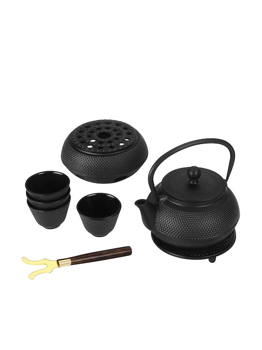 Kraft & Dele Ceainic cu Filtru din Fontă Negru