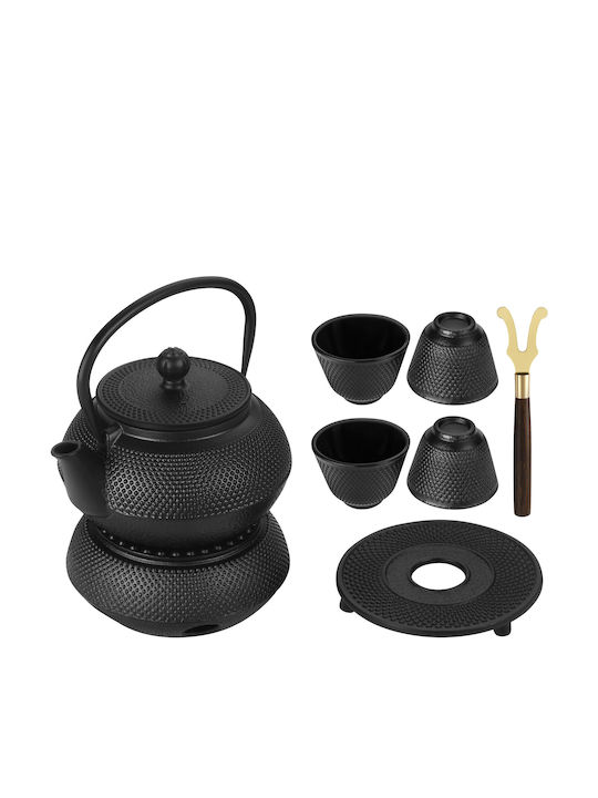 Kraft & Dele Ceainic cu Filtru din Fontă Negru