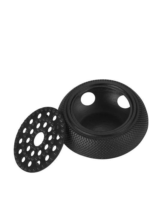 Kraft & Dele Ceainic cu Filtru din Fontă Negru