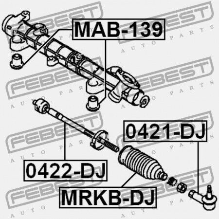 Steering Rod Ring Mitsubishi Galant Dj1 3a 2003.11 Mexico Mmna Mn101259
