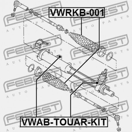 Δακτύλιος Ράβδου Τιμονιού Σετ Audi Q7 2007-2015 Ca 7l8422062l