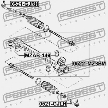Δακτύλιος Ράβδου Τιμονιού Mazda Cx-5 Ke 2011-2012 Eu Kd31-32-123