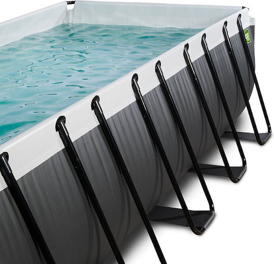 Exit Toys Swimming Pool PVC with Metallic Frame 540x250x122cm Grey 30675320