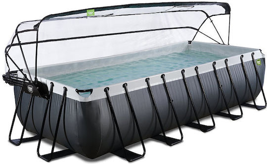 Exit Toys Swimming Pool PVC with Metallic Frame 540x250x122cm Grey 30675320