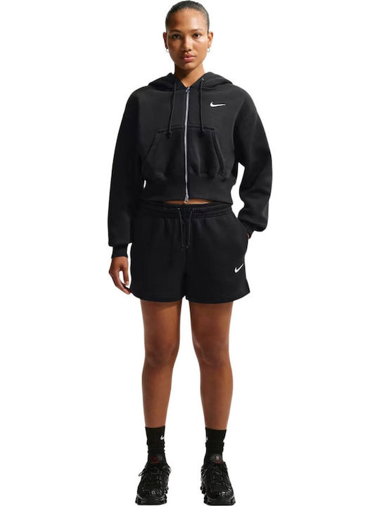 Phoenix Fleece Γυναικείο Αθλητικό Σορτς Black