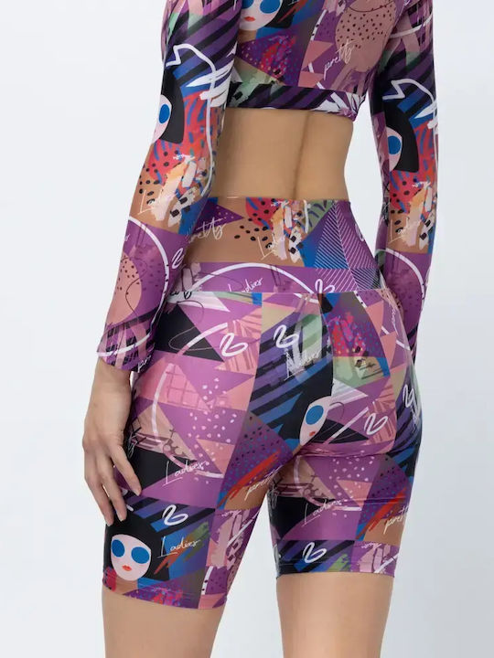 Training Women's Bike Leggings Violet Seen VWS26-WBIK1001-Violet Seen