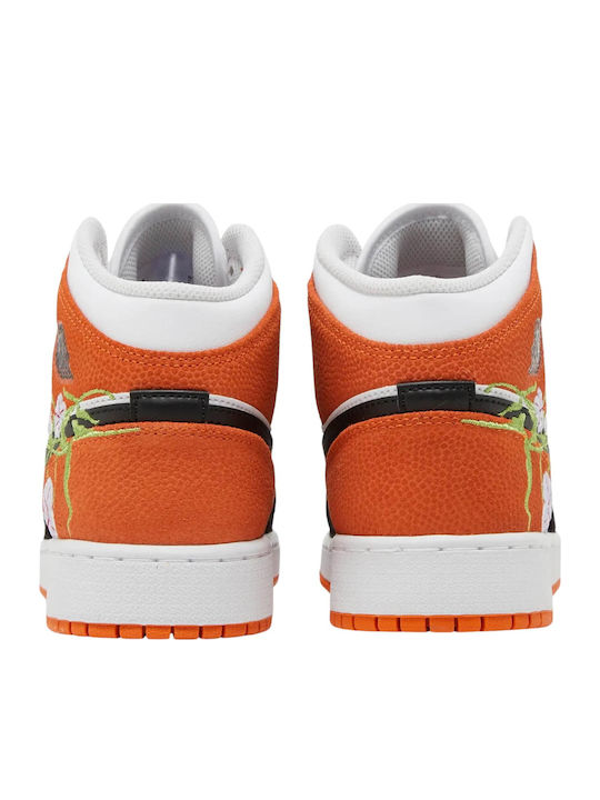 Air  1 Mid SE Παιδικά Sneakers High Λευκά