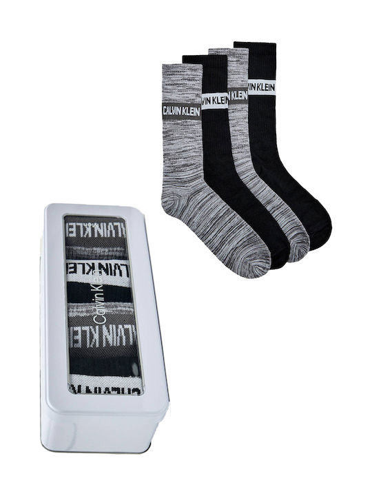 Calvin Klein Herren Gemusterte Socken Mehrfarbig 4Pack