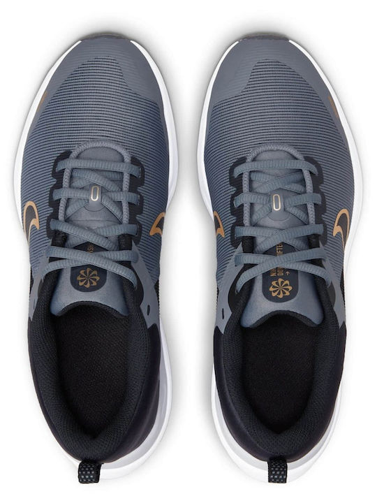 Downshifter Downshifter 12 Kids Sports Shoes Running with Laces Cool Grey / Metallic Gold / Black / White