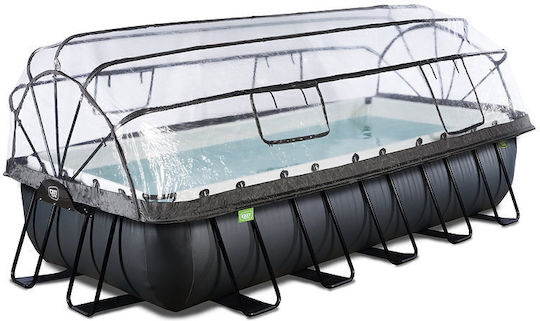Exit Toys Schwimmbecken PVC mit Metallic-Rahmen 540x250x100cm Schwarze 30575320