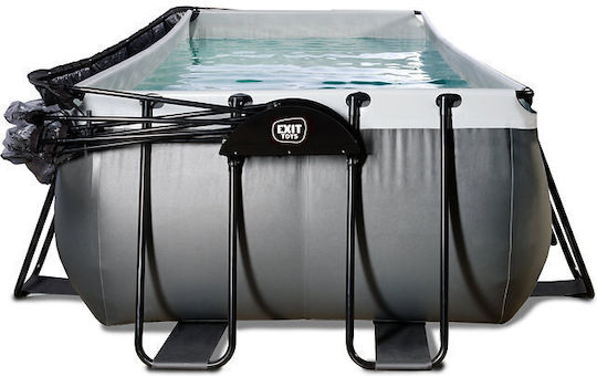 Exit Toys Schwimmbecken PVC mit Metallic-Rahmen 540x250x100cm Schwarze 30575320