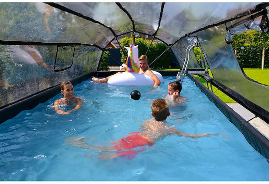 Exit Toys Schwimmbecken PVC mit Metallic-Rahmen 540x250x100cm Schwarze 30575320