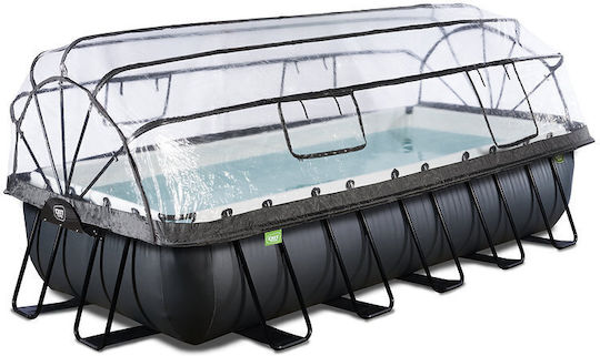 Exit Toys Piscină PVC cu cadru metalic 540x250x100cm Neagră