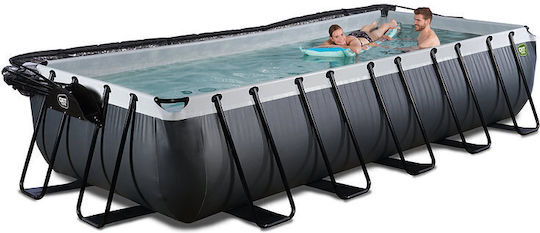 Exit Toys Piscină PVC cu cadru metalic 540x250x100cm Neagră