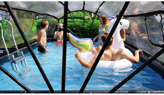 Exit Toys Piscină PVC cu cadru metalic 540x250x100cm Neagră