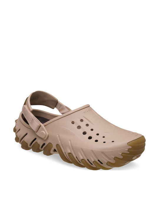 Crocs Echo Γυναικεία Σαμπό Ροζ