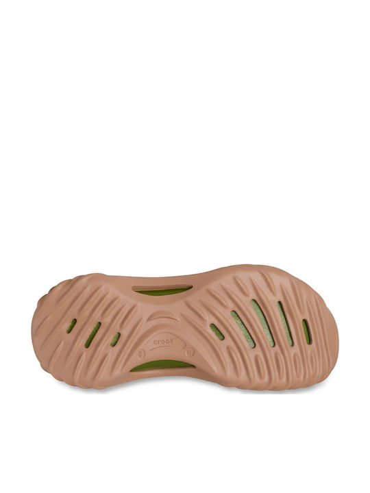 Crocs Echo Ανδρικά Σαμπό Καφέ