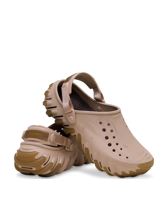 Crocs Echo Γυναικεία Σαμπό Ροζ
