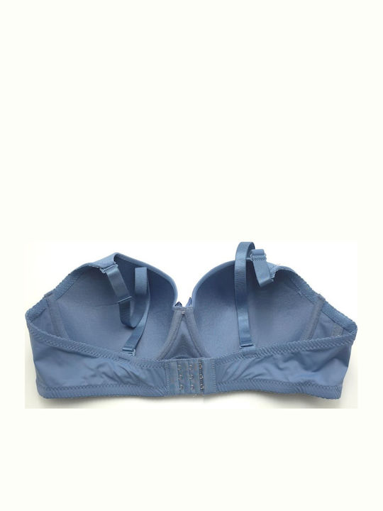 Light Blue Push Up Bra with Underwire