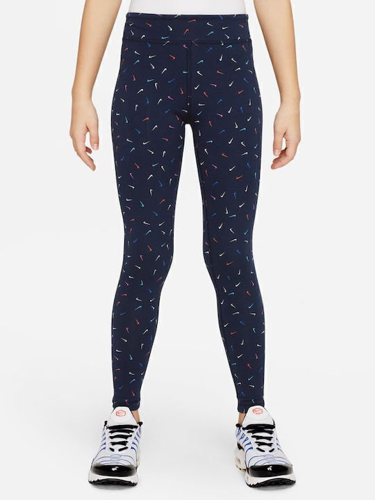 Kids Legging Sports Long Blue Sportswear Essentials