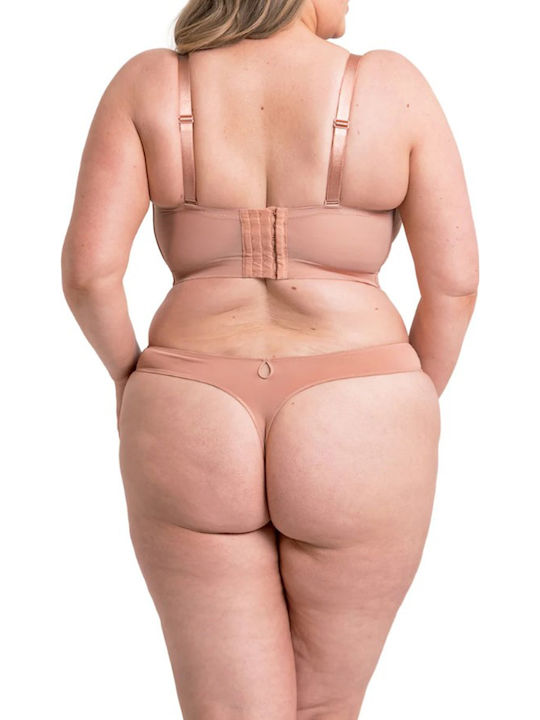 Beige Bra for Plunge & Underwire