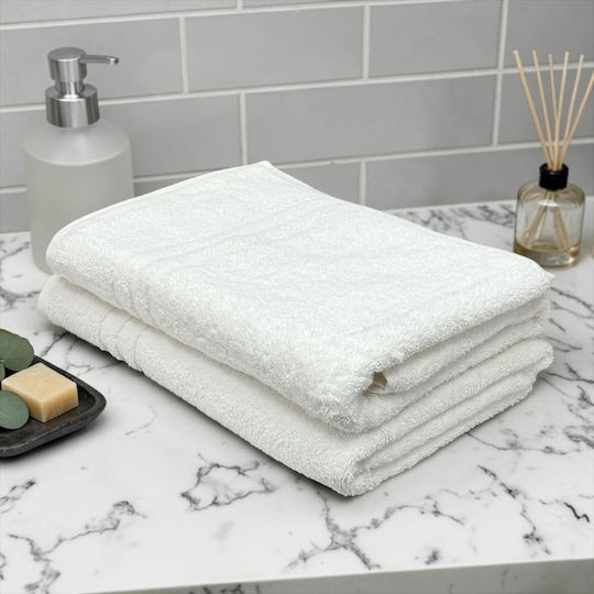 Olia Home Hotel Face Towel 90x50cm White