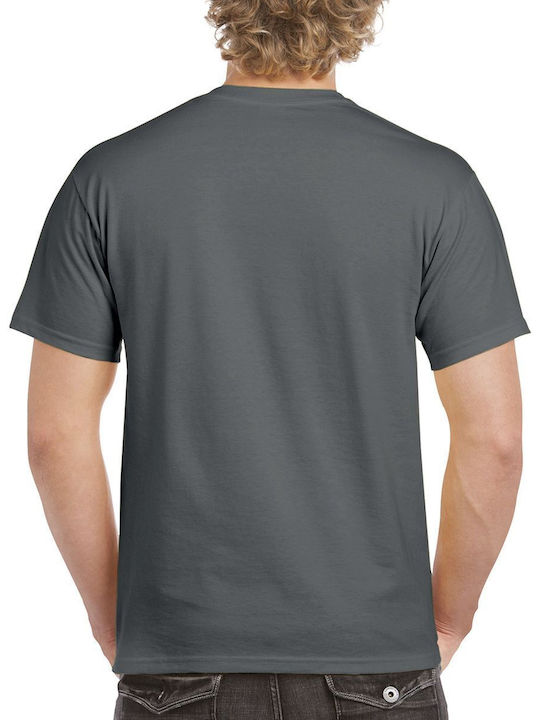 Gildan Heavy Ανδρικό Διαφημιστικό T-shirt Κοντομάνικο Charcoal