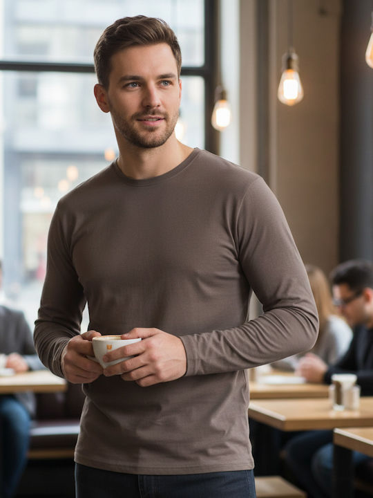 Payper Men's Promotional Long Sleeve Blouse Dark Grey