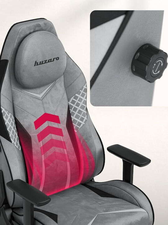 Huzaro Force 8.3 Υφασμάτινη Καρέκλα Gaming με Ρυθμιζόμενα Μπράτσα Γκρι