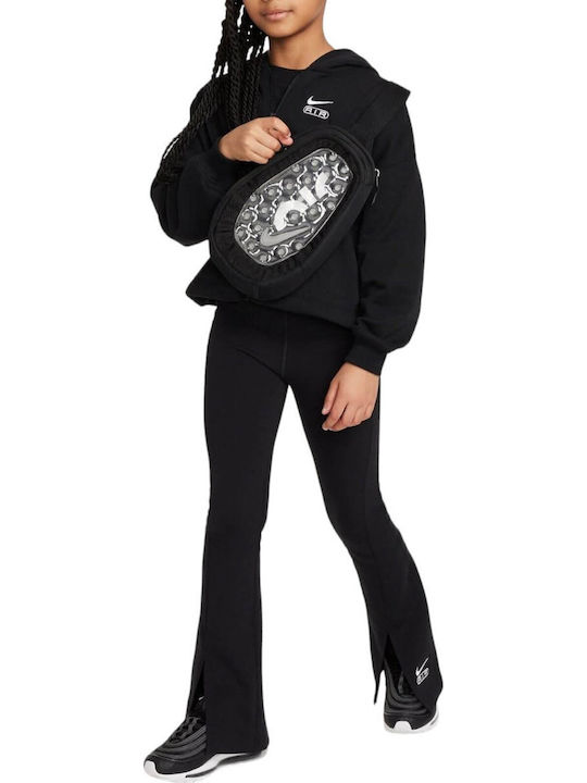 Kids Sweatshirt Cardigan With Hood And Pockets Black Nsw Air