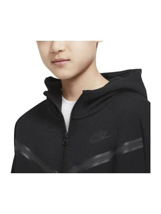 Kids Sweatshirts & Hoodies Fleece Lined Children's Hoodie with Pockets and Hood Black Sportswear