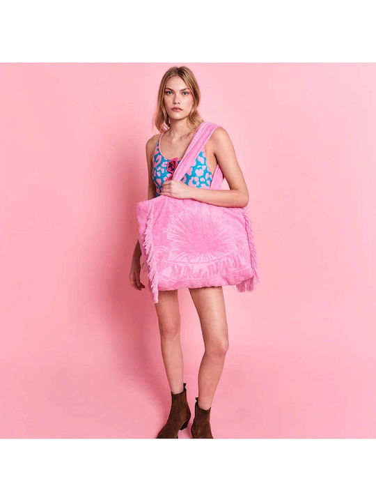 Sun of a Beach Terrycloth Pink Beach Bag
