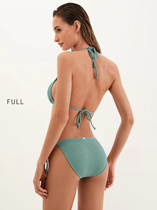 Bikini Slip with Laces Seaglass