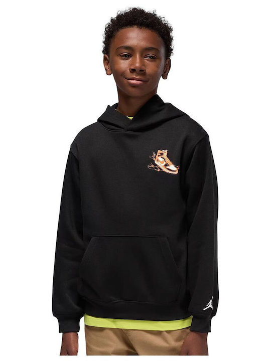 Kids Sweatshirt with Hood Black