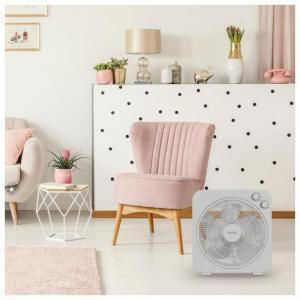 Niaros Bronte Box Fan 42W Διαμέτρου 31cm Γκρι