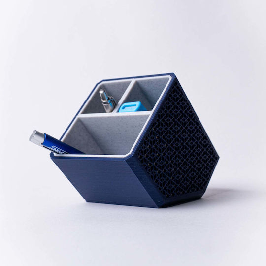 Kumiko Square Οργανωτής Γραφείου Matte Blue