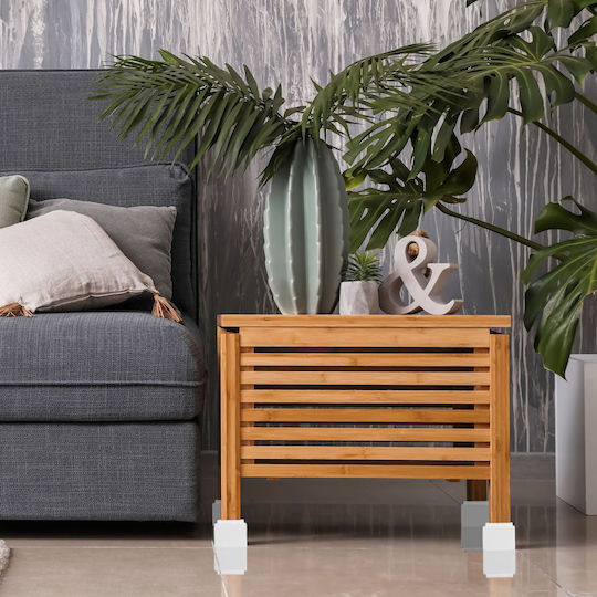 Relaxdays Picior De Mobilier Din Lemn 4 Buc 10x11.5x11.5cm Maro