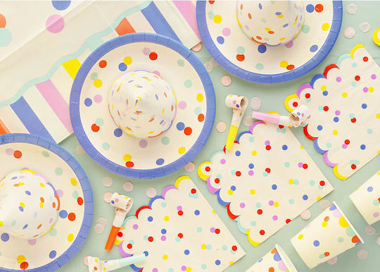 Party Napkins Multicolour Confetti 20 Pieces